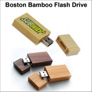 Boston Bamboo Flash Drive - 128 MB Memory