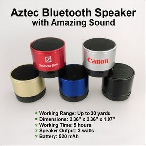 Aztec Metal Bluetooth Speaker