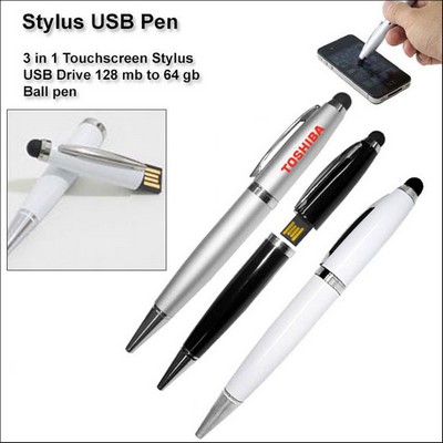Stylus USB Pen Flash Drive - 1 GB Memory
