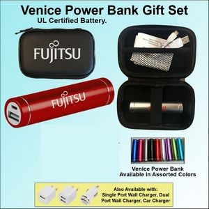 Venice Power Bank Gift Set in Zipper Wallet 3000 mAh