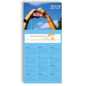 Z-Fold Personalized Greeting Calendar - I Heart America