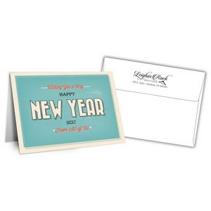 5" x 7" Holiday Greeting Cards w/ Imprinted Envelopes - Happy New Years