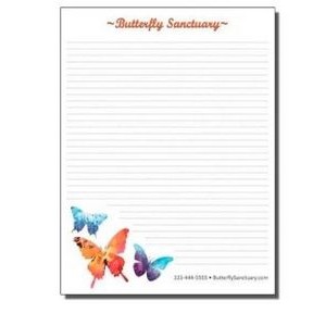 8.5" x 11" Full-Color Notepads - 100 Sheets