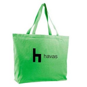 JUMBO Heavy Canvas Tote--Lime--1-Color Imprint