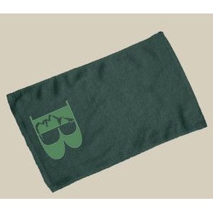 Velour Golf Towel Hemmed 16" X 25"- Forest Green (Imprinted)