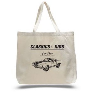 JUMBO Heavy Canvas Tote--Natural--1-Color Imprint
