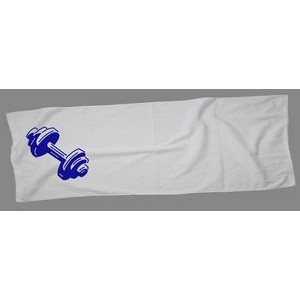 Sport Towel Hemmed 12" X 44"- White (Imprinted)