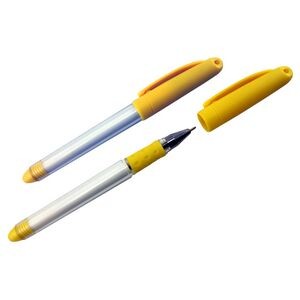 Custom Cap Off Ballpoint Pen w/ Soft Grip