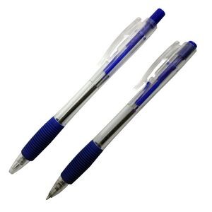 Custom Ballpoint Pen - Clear/Blue