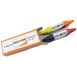 Wax Crayon With Colored Box - 2 Pack
