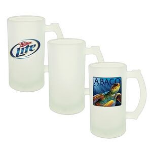 16 Oz. Glass Beer Stein (Frosted)