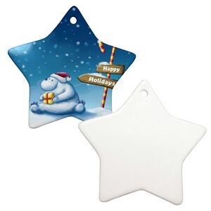 3" Christmas Ornament w/ Hole (Star)
