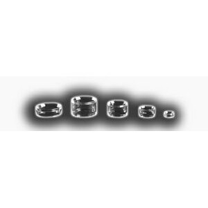 Black Molded Display Rings (1/4"x5/8")