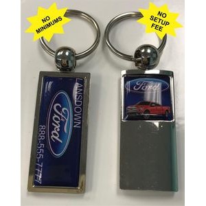 Keychain Dual Full Color Domed Logos