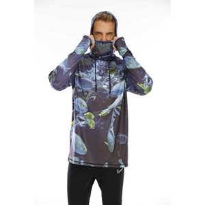 Sublimated Neck Gaiter Hoodie With Upf 50+