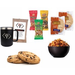 Welcome Kit- Coffee Mug With Coffee, Cookies & Nuts