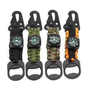 Camping Compass Keychain