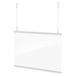Clear Hanging Shield 56x22