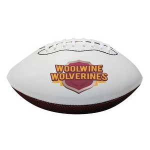 Custom Synthetic Leather Autograph Football - Mid Size