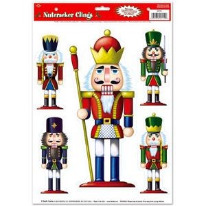 Nutcracker Clings - 5 Clings, Removable (Case of 144)