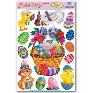 Easter Basket & Friends Clings (Case of 144)