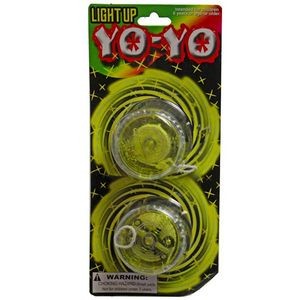 Light Up Yo-Yos - 2 Pack, Yellow, Ages 6+ (Case of 144)