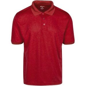 Men's Polo Shirts - Red, Large, Moisture Wicking (Case of 24)