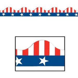 Patriotic Bulletin Border Trim - Stars & Stripes, 3' (Case of 120)