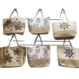 Beach Tote Bags - Assorted Styles (Case of 36)