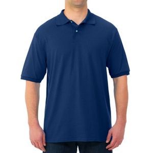 Jerzees Irregular Polo Shirts - Navy, Medium (Case of 12)