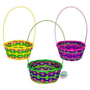 Bamboo Easter Baskets - Multicolor, 7.8 (Case of 36)