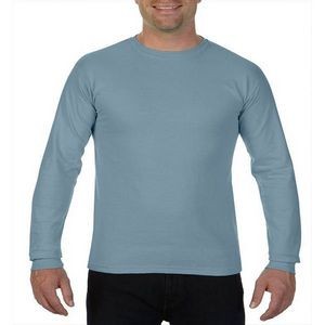 Comfort Colors Men's Irregular Long-Sleeve T-Shirt - Ice Blue, Medium