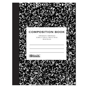 Marbled Composition Notebooks - 100 Sheets, Wide Ruled (Case of 48)