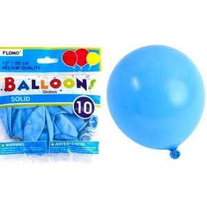 Pearlized Latex Balloons - Pastel Blue, 12, 8 Pack (Case of 36)