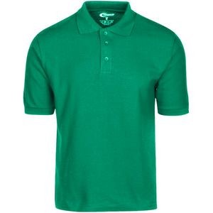 Men's Polo Shirts - Kelly Green, Size Small (Case of 24)