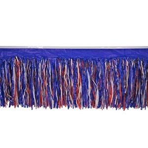 Red, White, & Blue Fringe Drapes - 6 Ply Tissue (Case of 12)