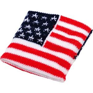 American Flag Wrist Bands (Case of 12)