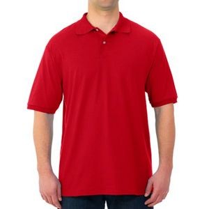 Jerzees Irregular Polo Shirts - Red, 2 X (Case of 12)