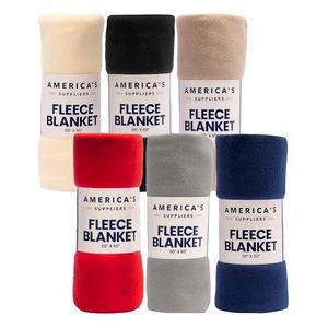 America's Suppliers Fleece Blankets - 6 Classic Colors, 50 x 60 (Case