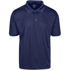 Men's Polo Shirts - Navy, Small, Moisture Wicking (Case of 24)