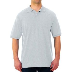 Jerzees Irregular Polo Shirts - Ash Grey, Large (Case of 12)