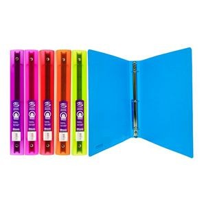 1 3-Ring Binders - Assorted Colors, 1 Interior Pocket (Case of 48)
