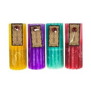 5 Scented Pillar Candles - 4 Colors (Case of 48)