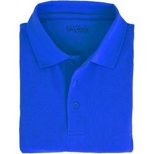 Adult Uniform Polo Shirts - Royal Blue, Short Sleeve, Size M - 2X (Cas