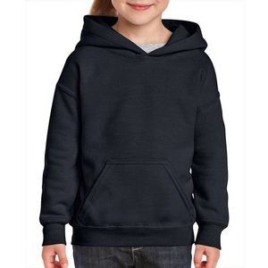 Black Gildan Irregular Youth Hooded Pullover - Medium (Case of 12)