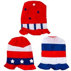 Patriotic Felt Top Hats - 3 Styles, Red, White & Blue (Case of 24)
