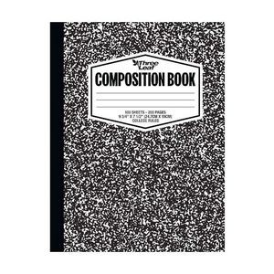 College Ruled Composition Notebooks - 100 Sheets, Black (Case of 48)