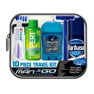Men's Deluxe Brand Travel Kits - Assembled, TSA Compliant (Case of 6)