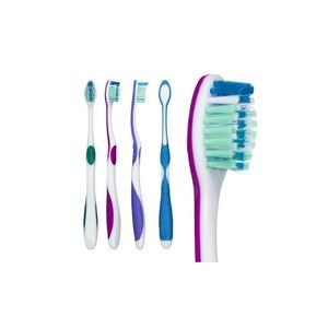 Contour Junior Toothbrushes - 4 Colors, Assorted, Ages 8-14 (Case of 1