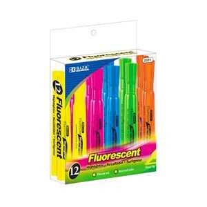 Highlighters - Assorted Colors, 12 Packs (Case of 72)